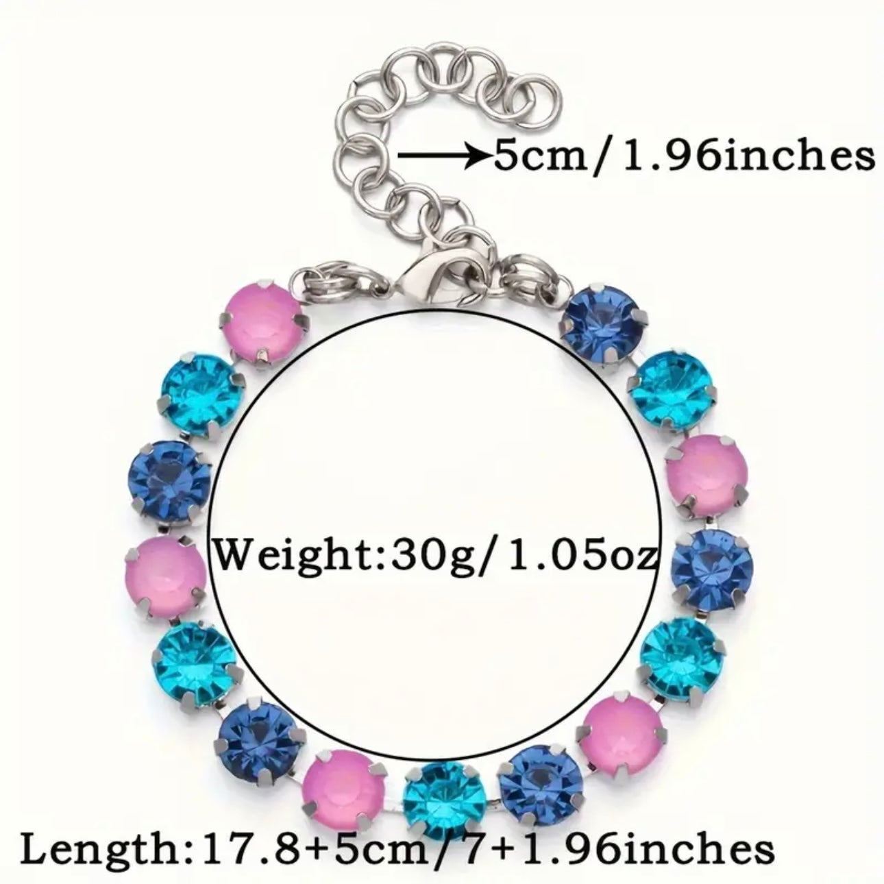 Iced & Shiny Bracelet Pinks