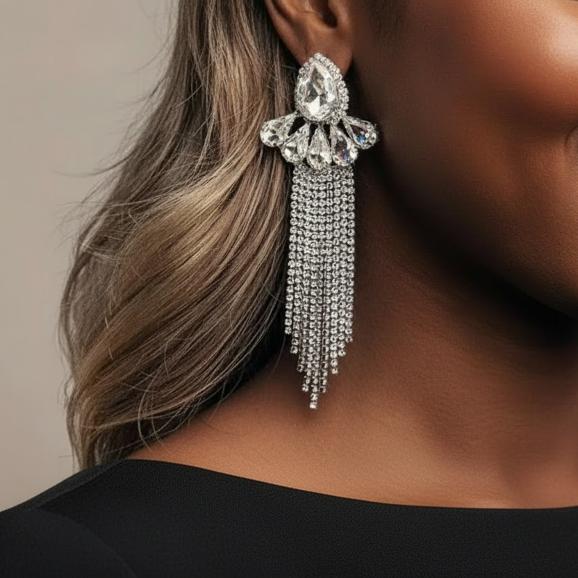 Glam Night Out Tassel Earrings