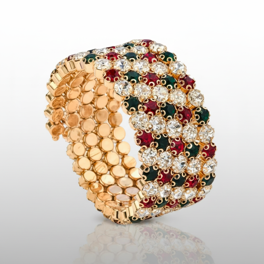 Christmas-2 Flexible 2 Row Bracelet