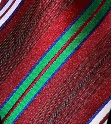 Red Green White Necktie Set