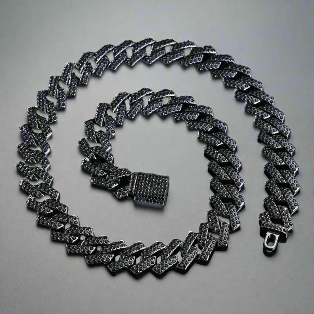 Black Cuban Chain Necklace