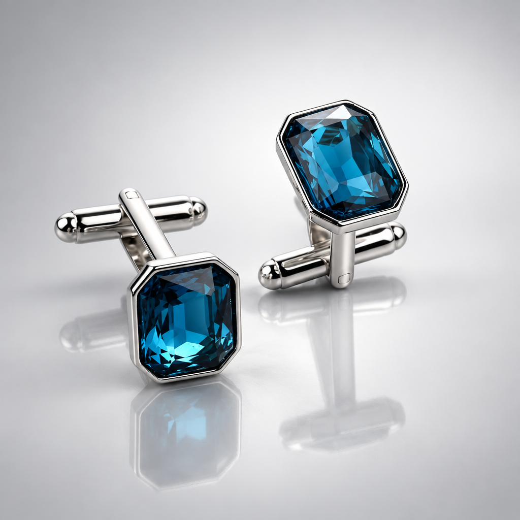 Peacock Blue Cufflinks