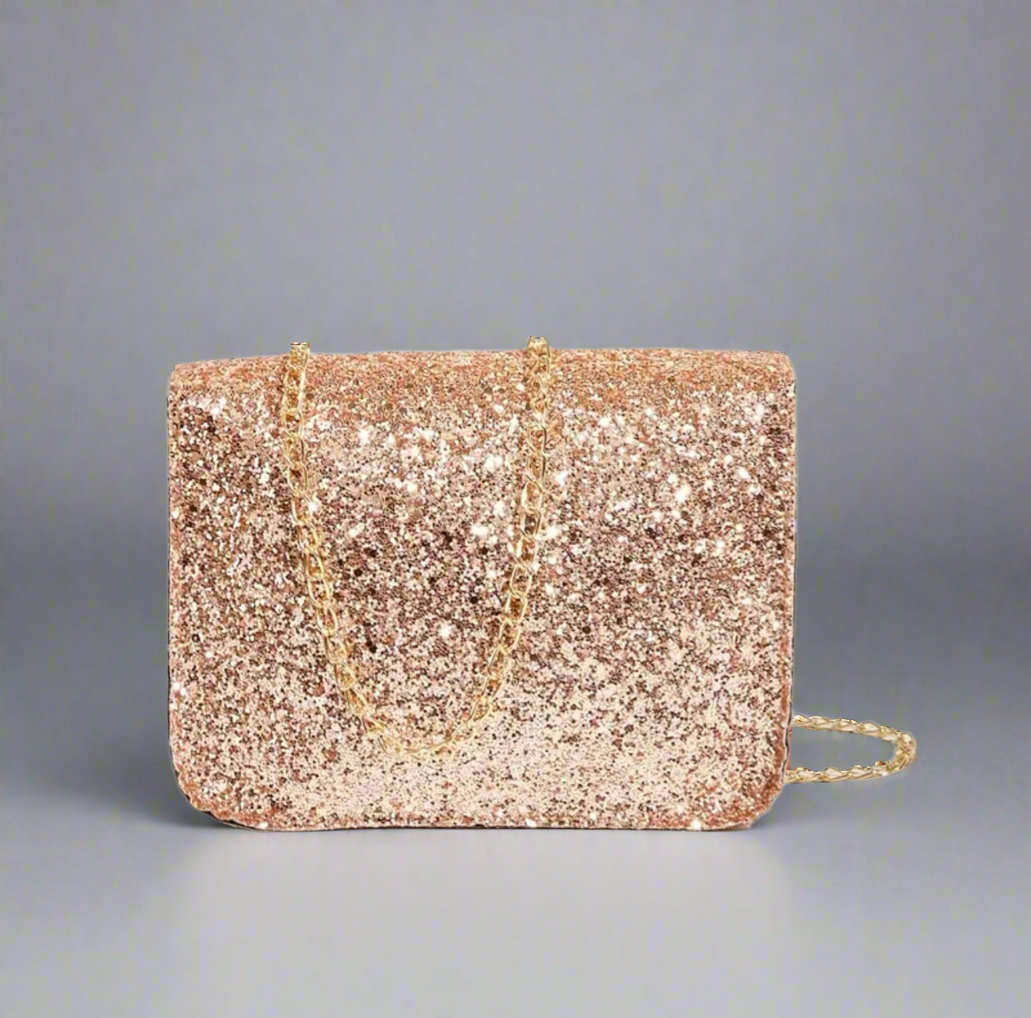Gold Glittery Evening Purse