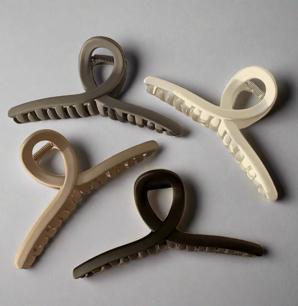 Neutral X-Large Hair Clips