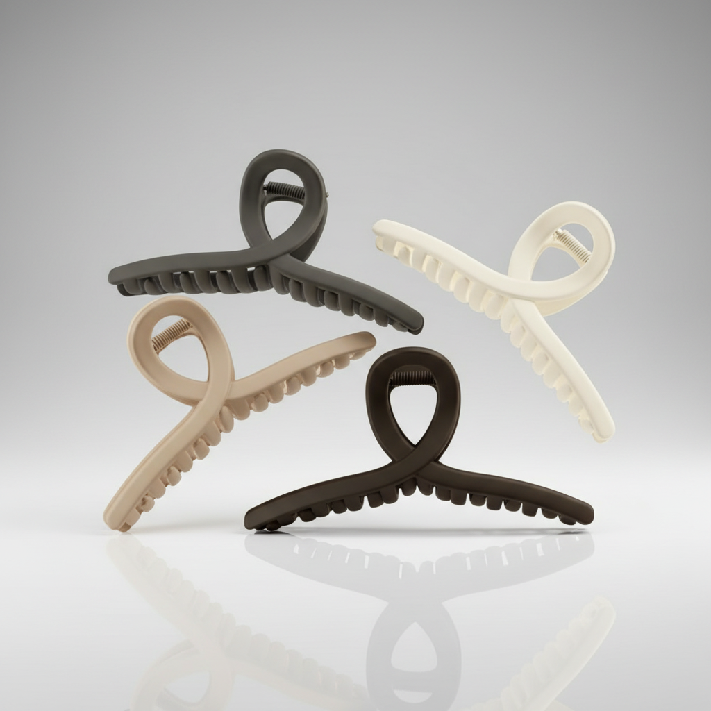 Neutral X-Large Hair Clips