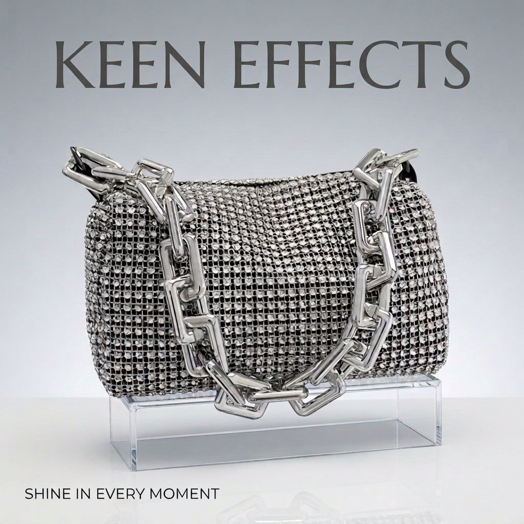 Rhinestone Embellished Handbag