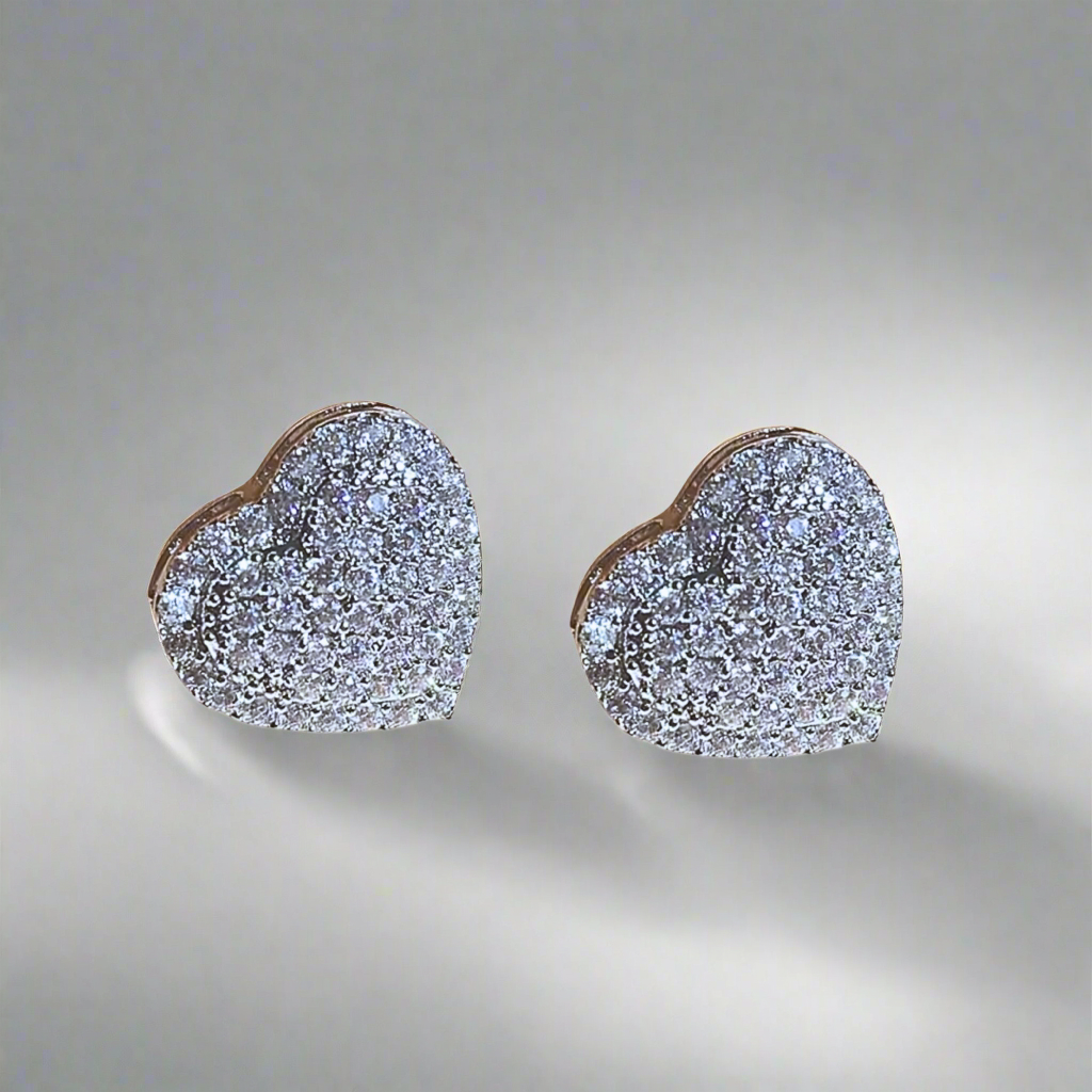 Heart Stud Earrings