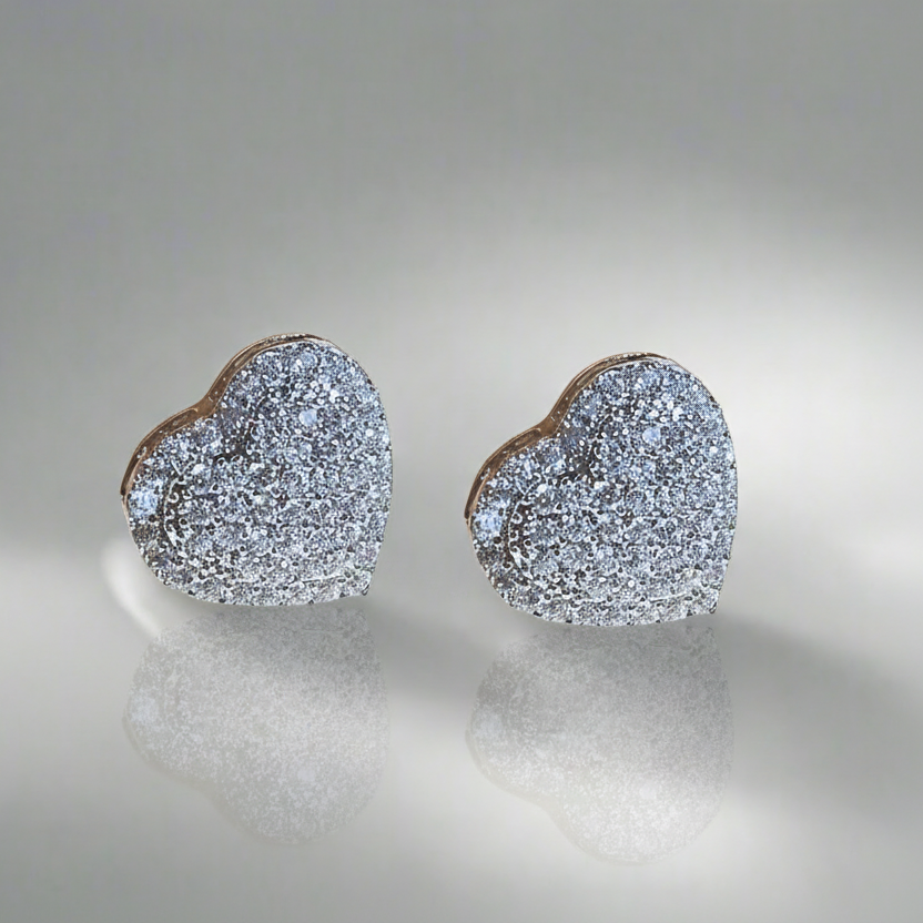 Heart Stud Earrings