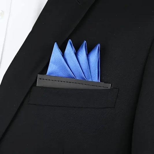 Grey Pre-Folded Pocket Square