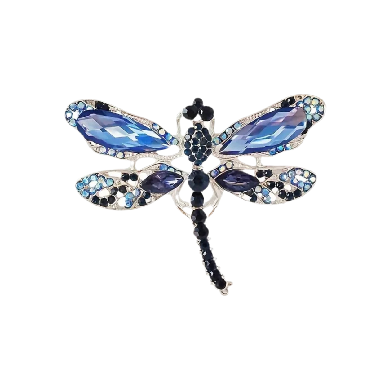 Blue Dragonfly Brooch Pin