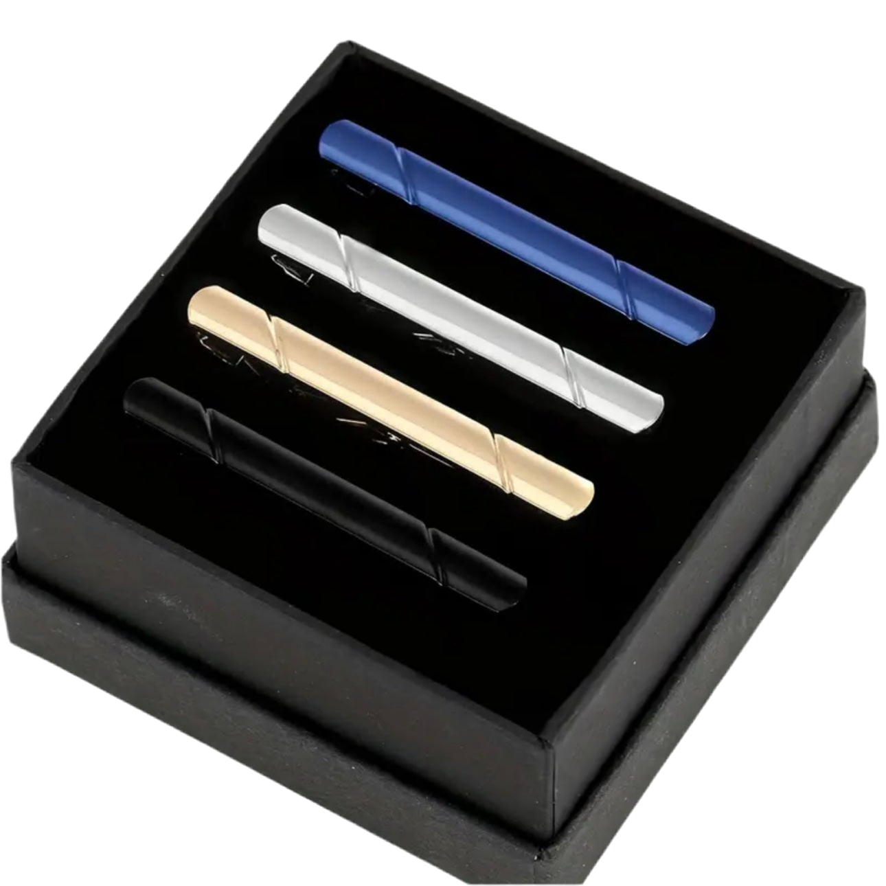 Metallic Tie Clip Set