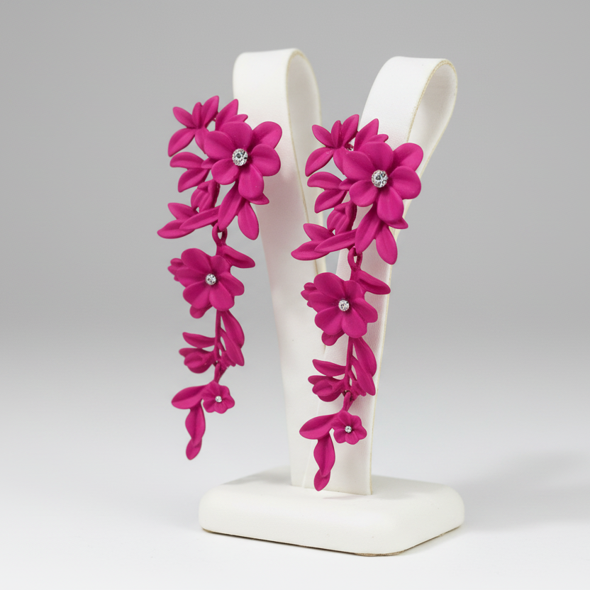 Artistic Floral Earrings