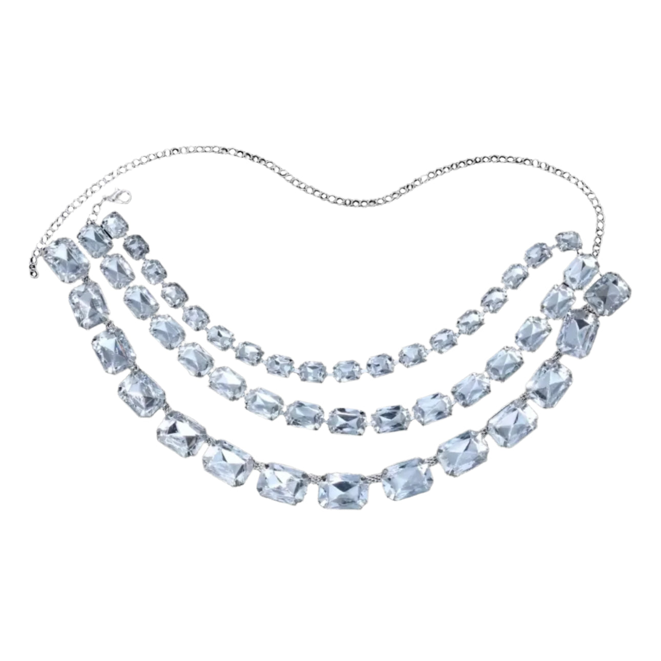 Rhinestone Glam Choker Necklace