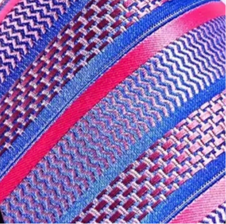 Purple Pink Stripe Necktie Set