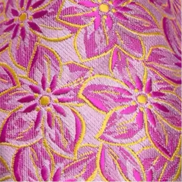 Pink & Yellow Floral Necktie Set