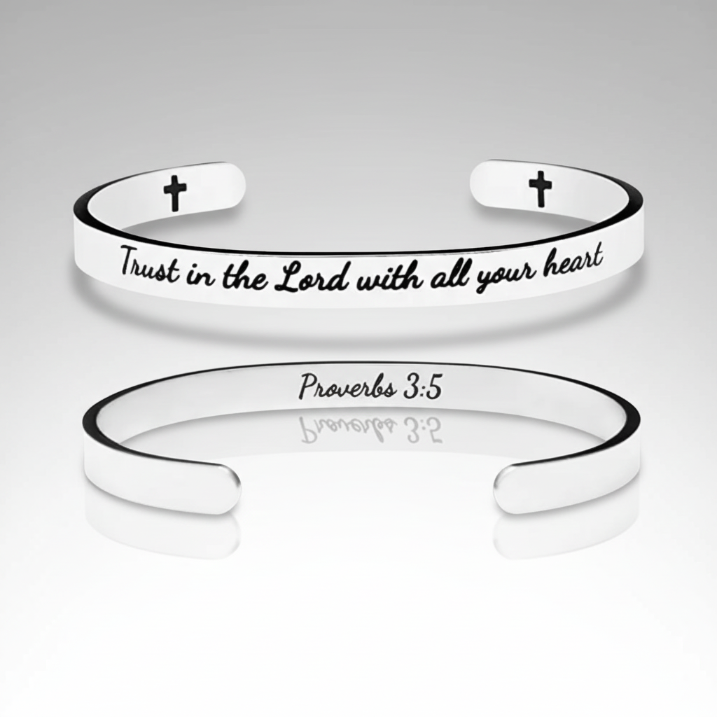 Trust Proverbs 3:5 Cuff Bracelet