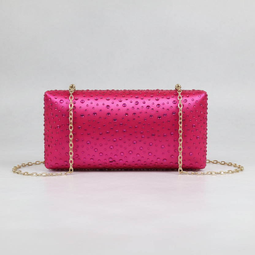 Rose Red Water Drop Clutch