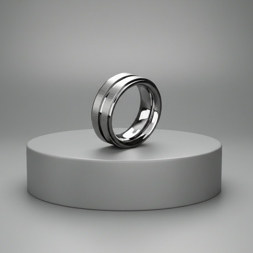 Modern Stainless Steel Ring