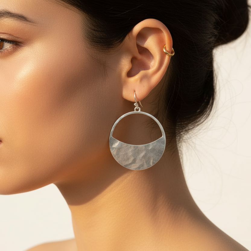 Silver Plated Geometric Earrings