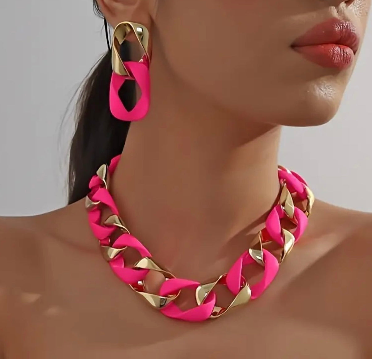 Pink Jewelry Set