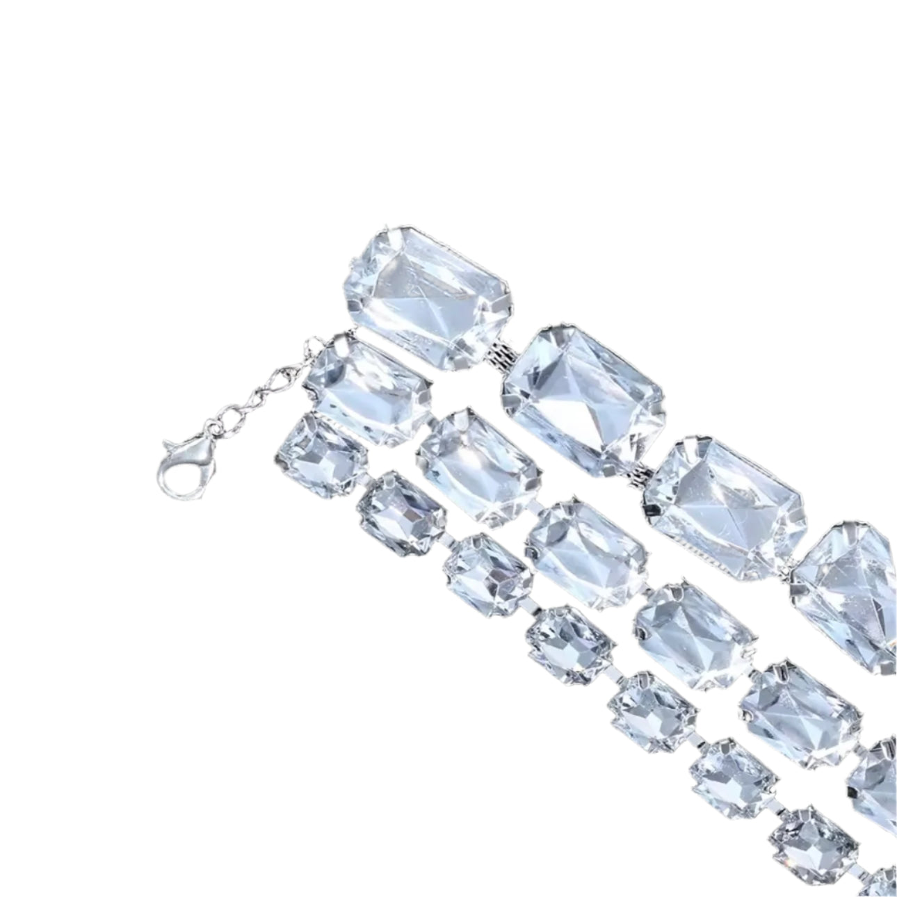 Rhinestone Glam Choker Necklace