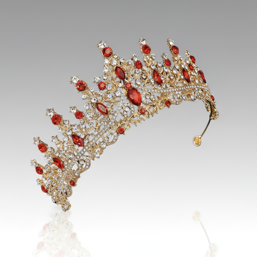 Floral Jewelry Set & Tiara