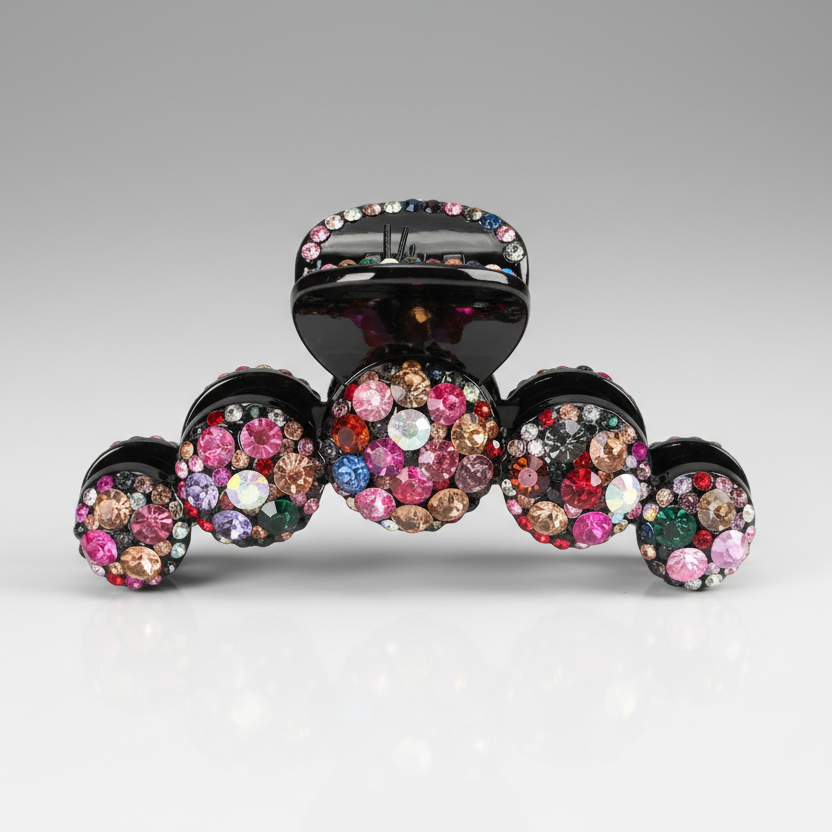Multicolor Rhinestone Hair Claw