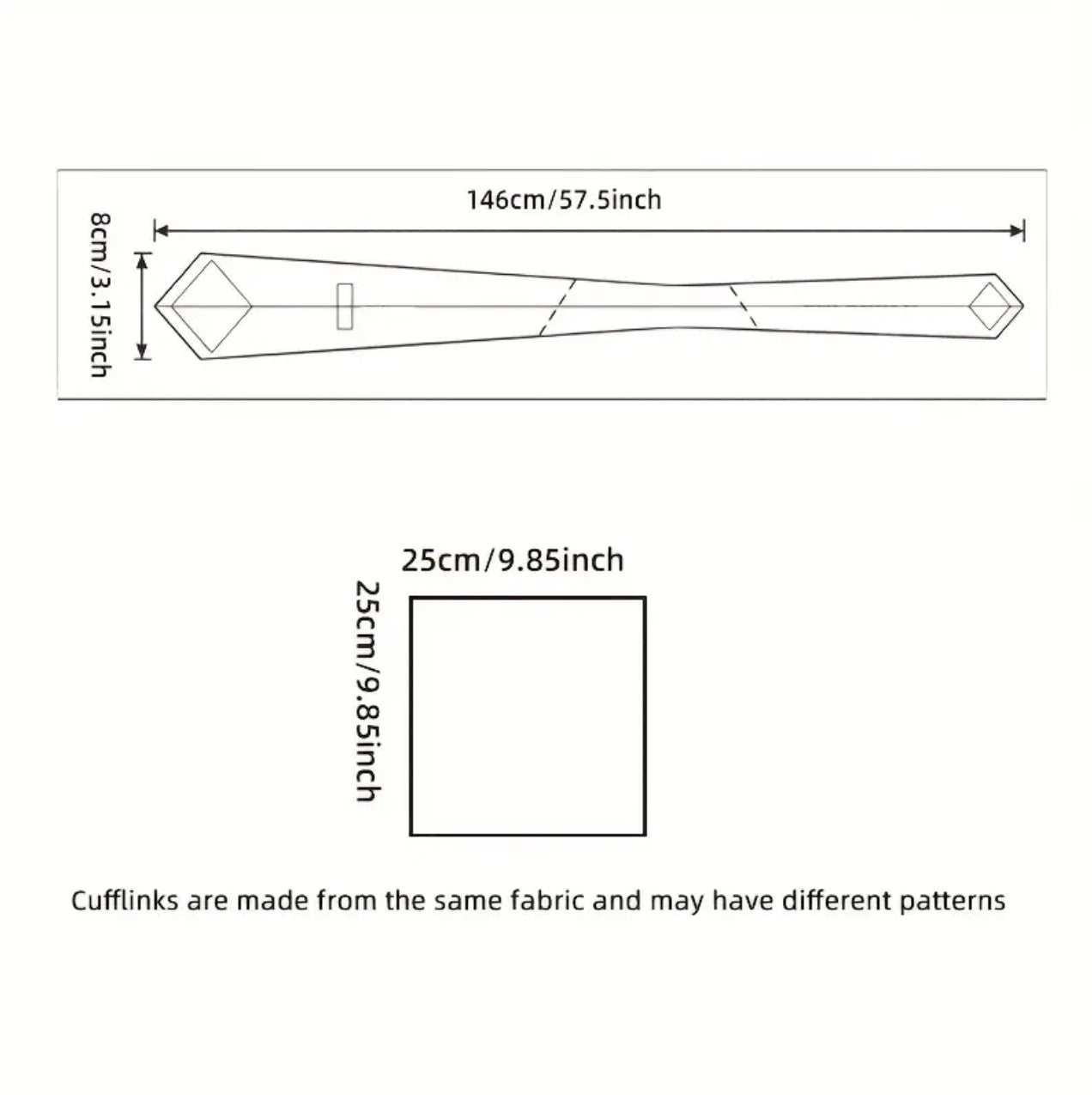 Purple Plaid Necktie Set