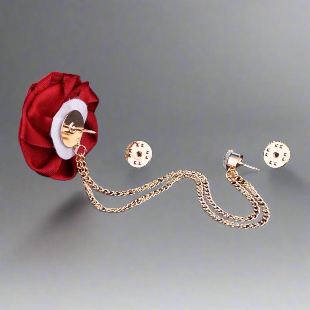 Flower Chain Lapel Pin