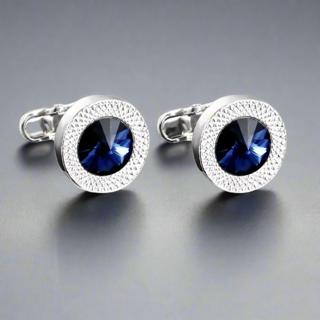 Colorful Rhinestone Cufflinks