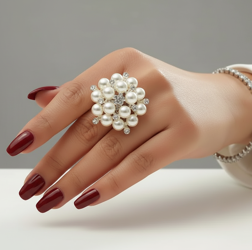 Elegant Pearl All-Fit Ring