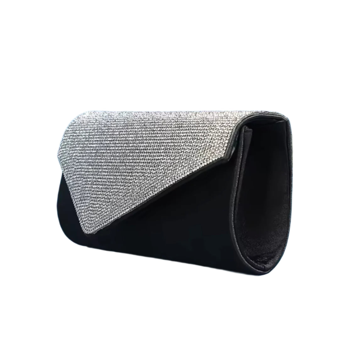 Sparkly Rhinestone Black Clutch Evening Bag