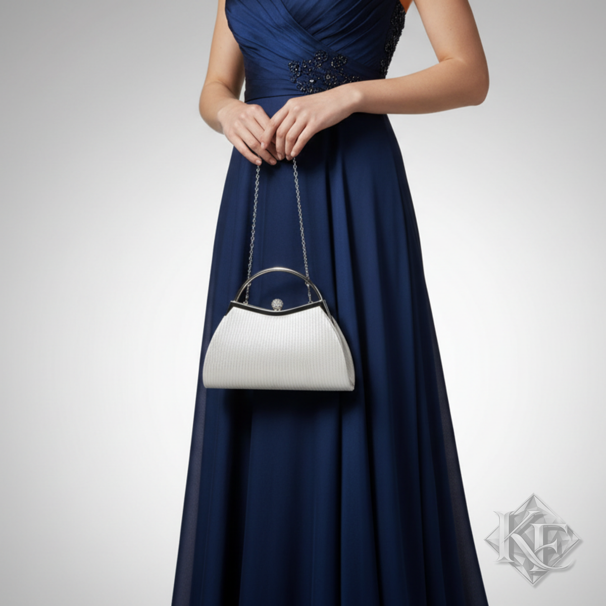 Glistening A-Line Evening Bag