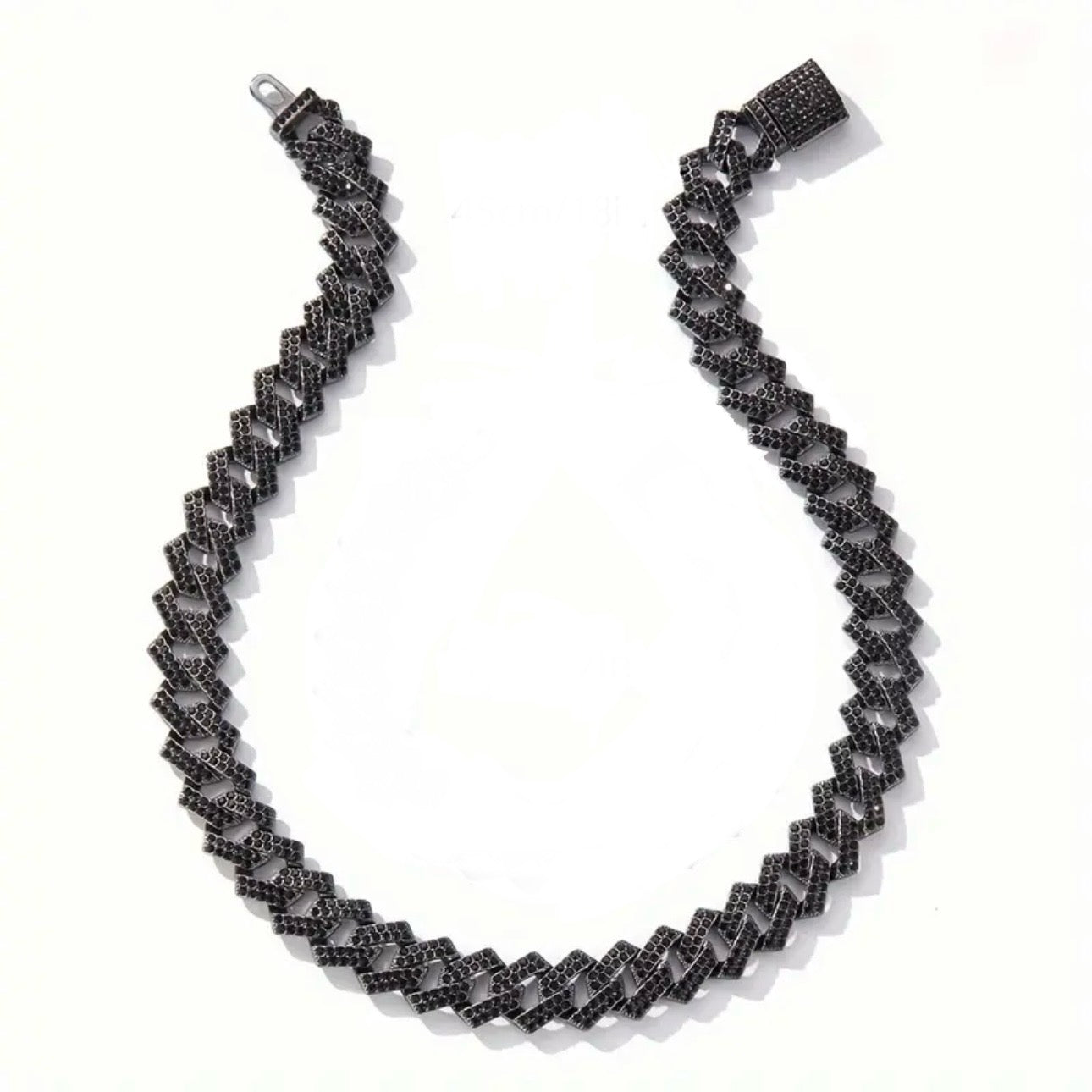 Black Cuban Chain Necklace