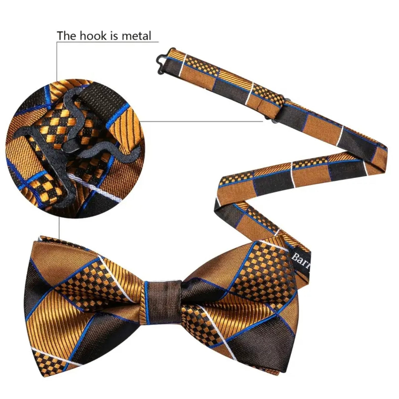 Green Waves Bow Tie Set