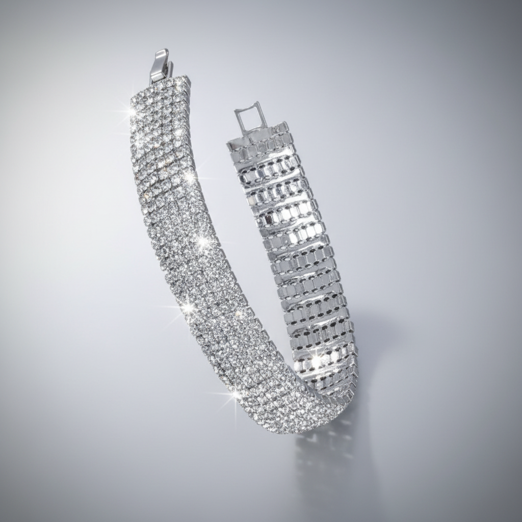 Silver Rhinestone Bracelet