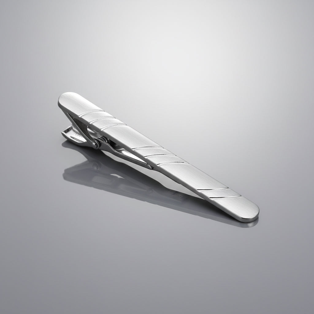 Silver Tie Clip