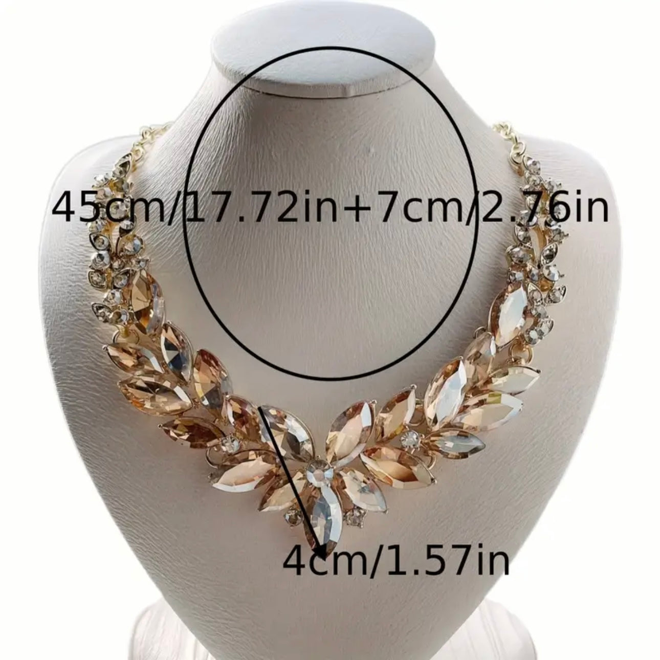 Luxury Rhinestone Statement Necklace