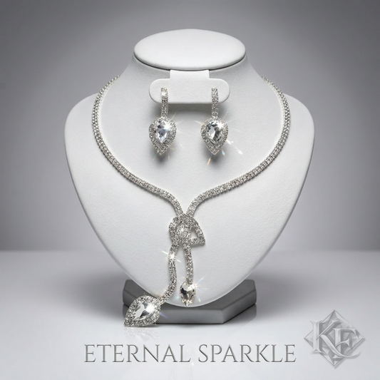 Silver Evening Bag & Jewelry Set