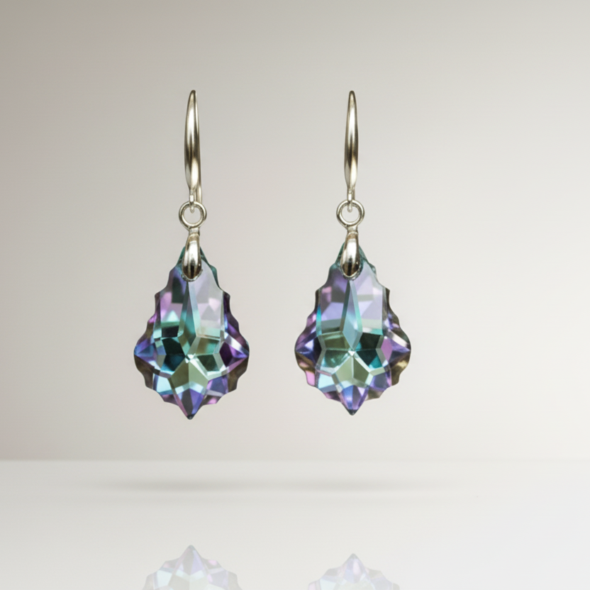 Crystal Treasure Blue Earrings