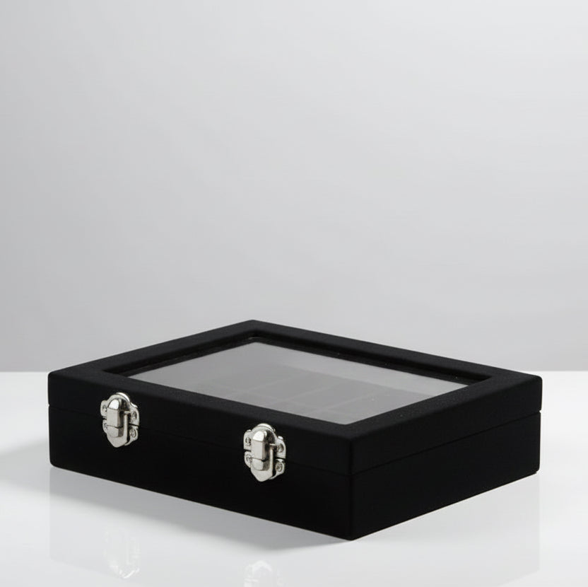 Velvet Ring Storage Case Black