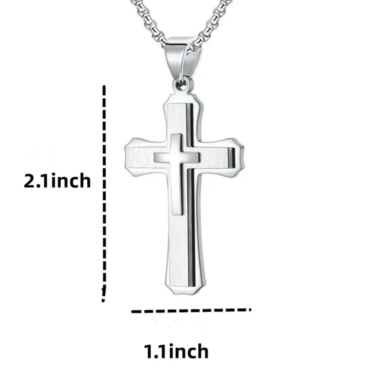 Layered Cross Necklace
