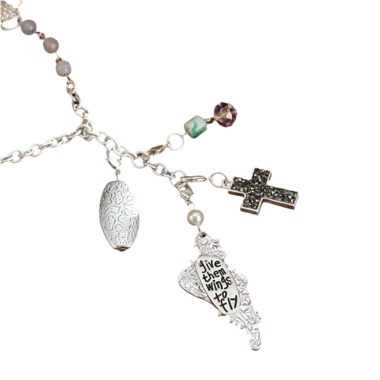 Give Them Wings Pendant Necklace