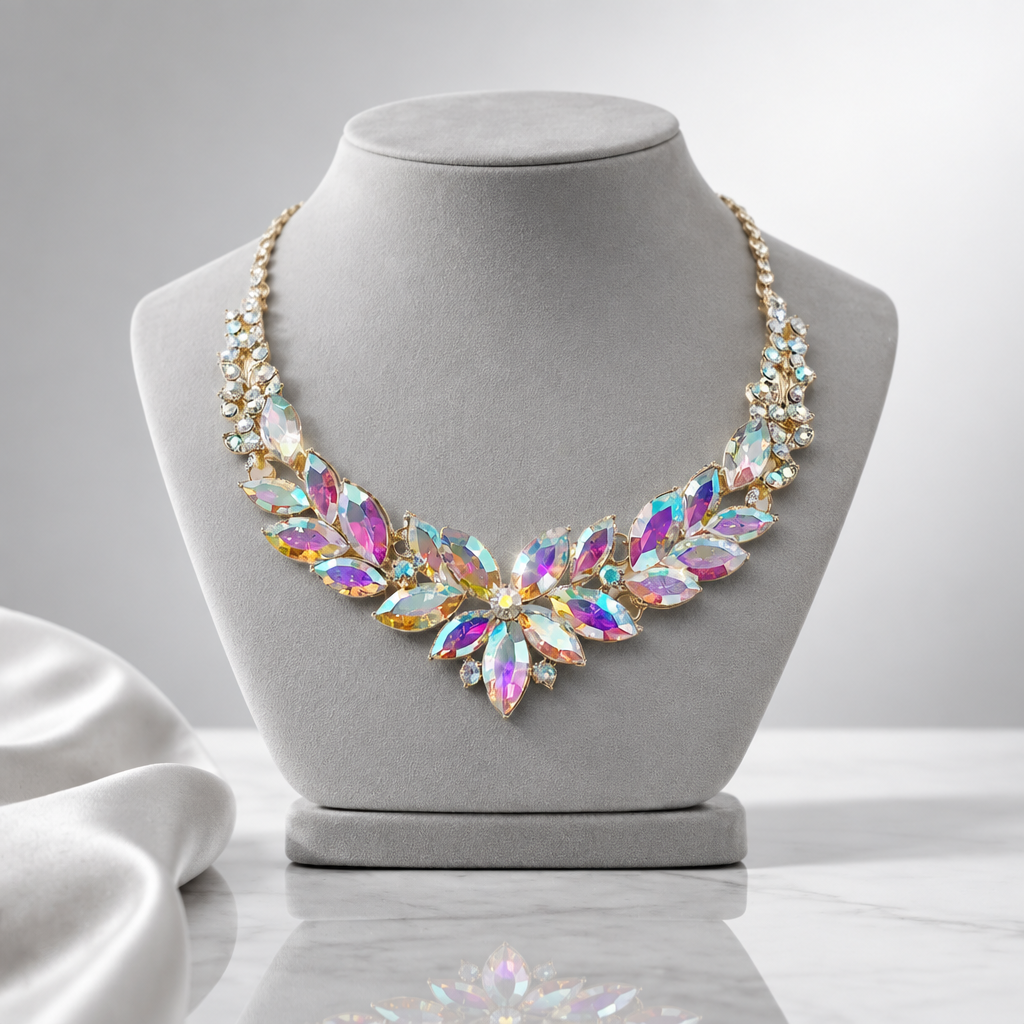 Luxury Rhinestone Statement Necklace
