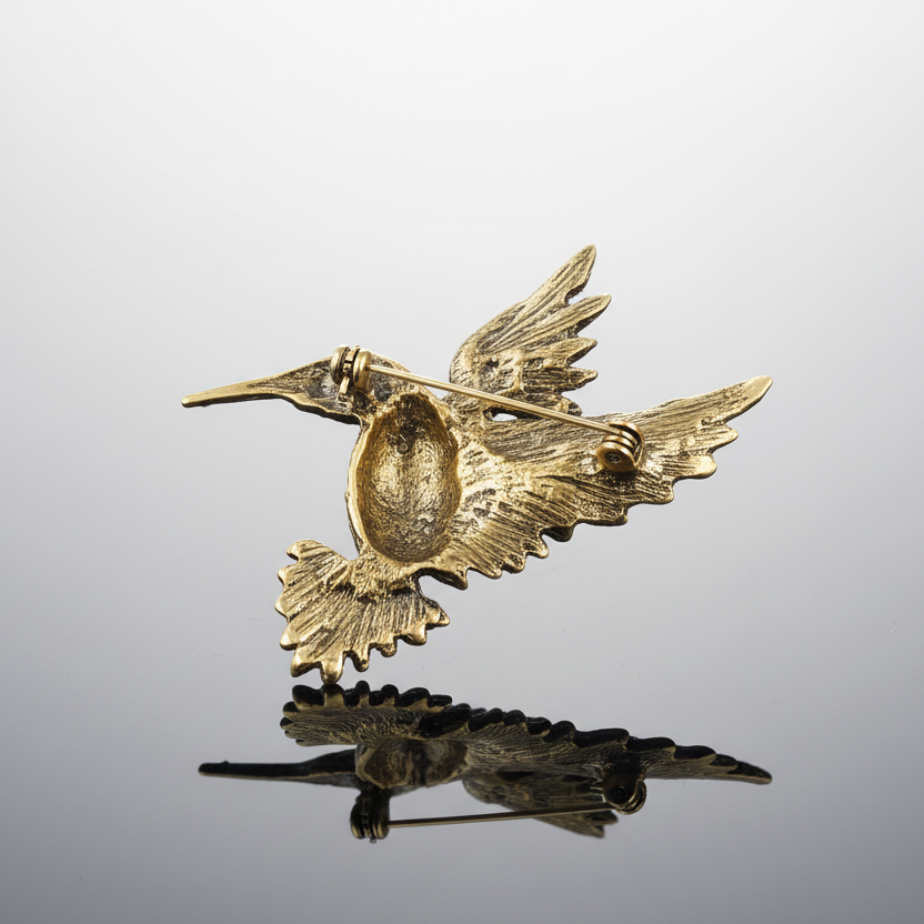 Hummingbird Multicolor Brooch Pin