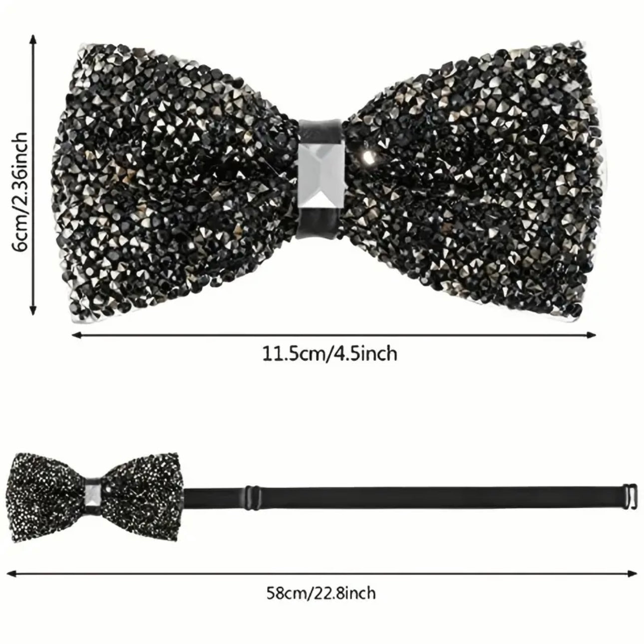 Blue Sky Rhinestone Bowtie