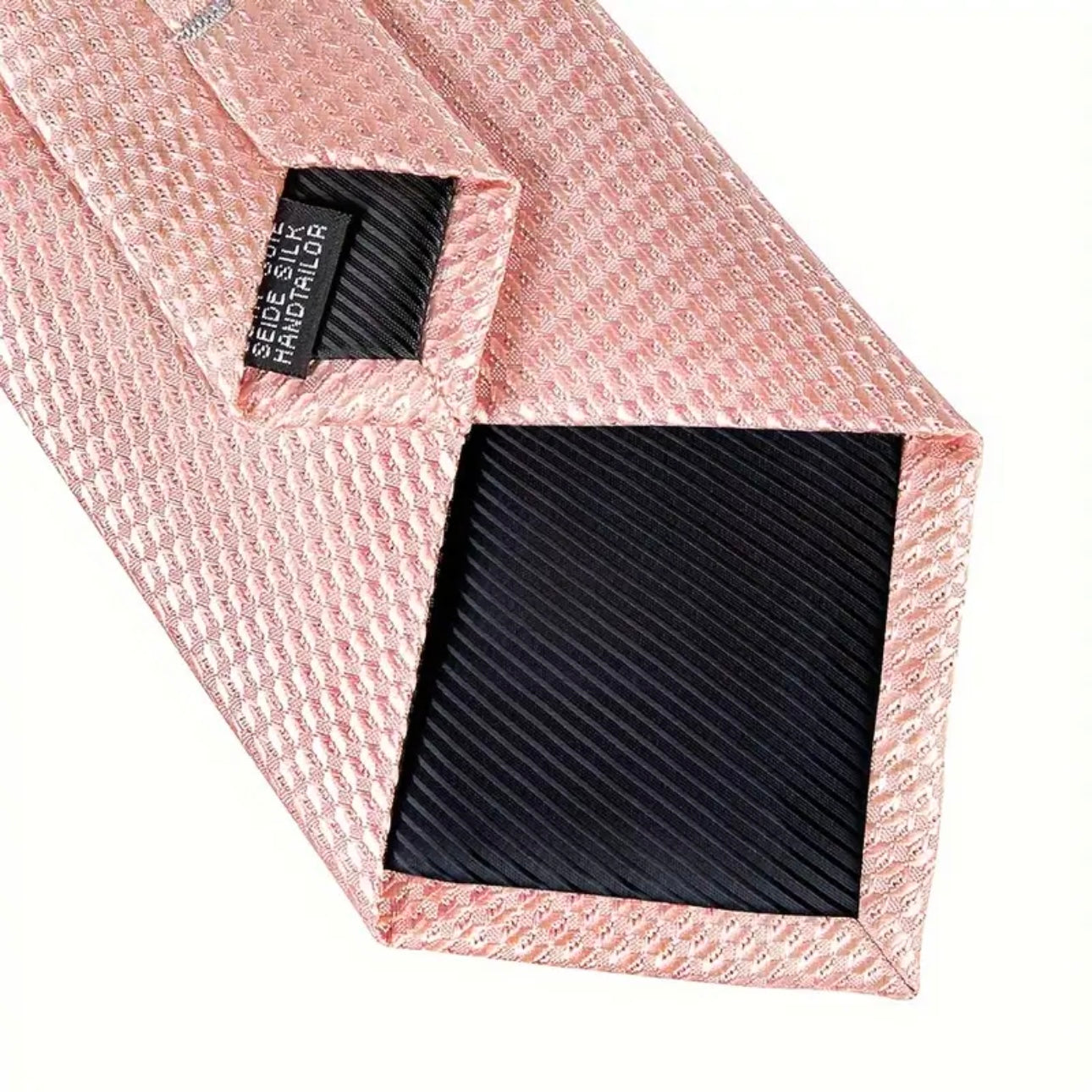 Blush Peach Gold Necktie Set