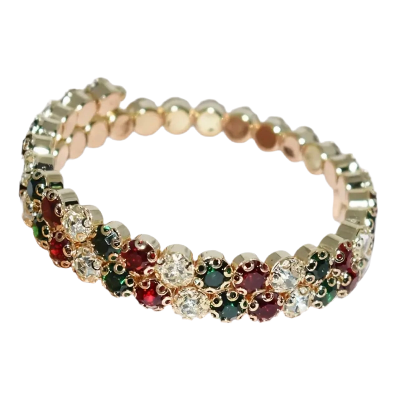 Christmas-2 Flexible 2 Row Bracelet