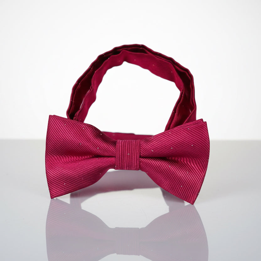 Pink Rose Red Bow Tie