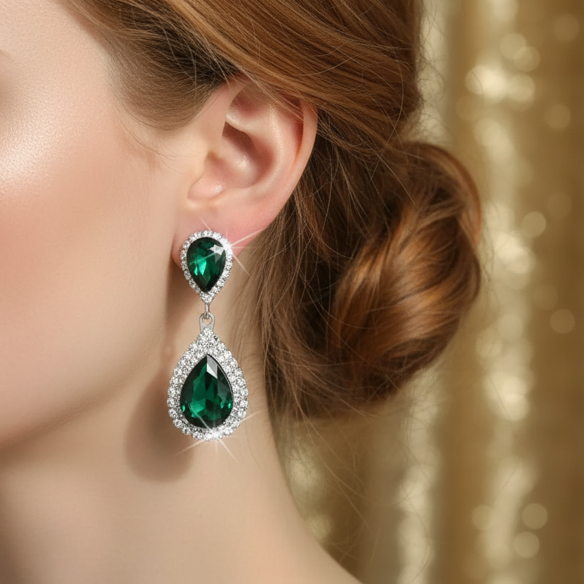 Vibrant Water Drop Earrings